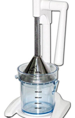 Barbero practic-o exprimidor manual blanco.