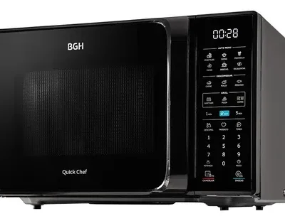 Bgh b-228dn20 quick chef microondas 28 lts. digital con grill. negro.