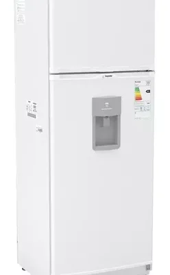 Bambi 2f-1600 bd con freezer 329 lts con dispenser blanca