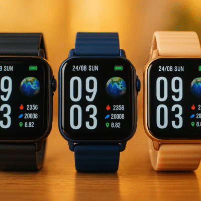 Fox box gnr-swtk-100 smart watch colores azul/beige/negro.