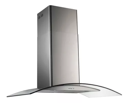 TST 260-60 campana de pared Lacar cristal curvo 60cm digital color acero. - Imagen 4