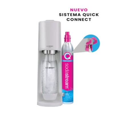 Sodastream kit terra (maquina+cilindro-rosa+botella) white.