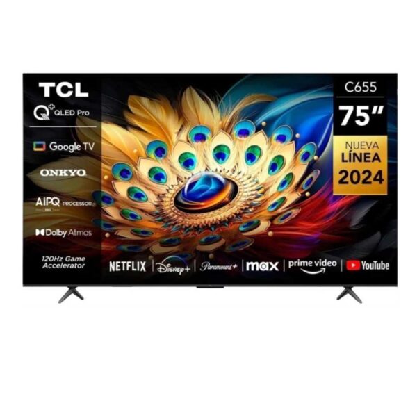 Tcl 75c655-f led google tv 75" 4k uhd qled