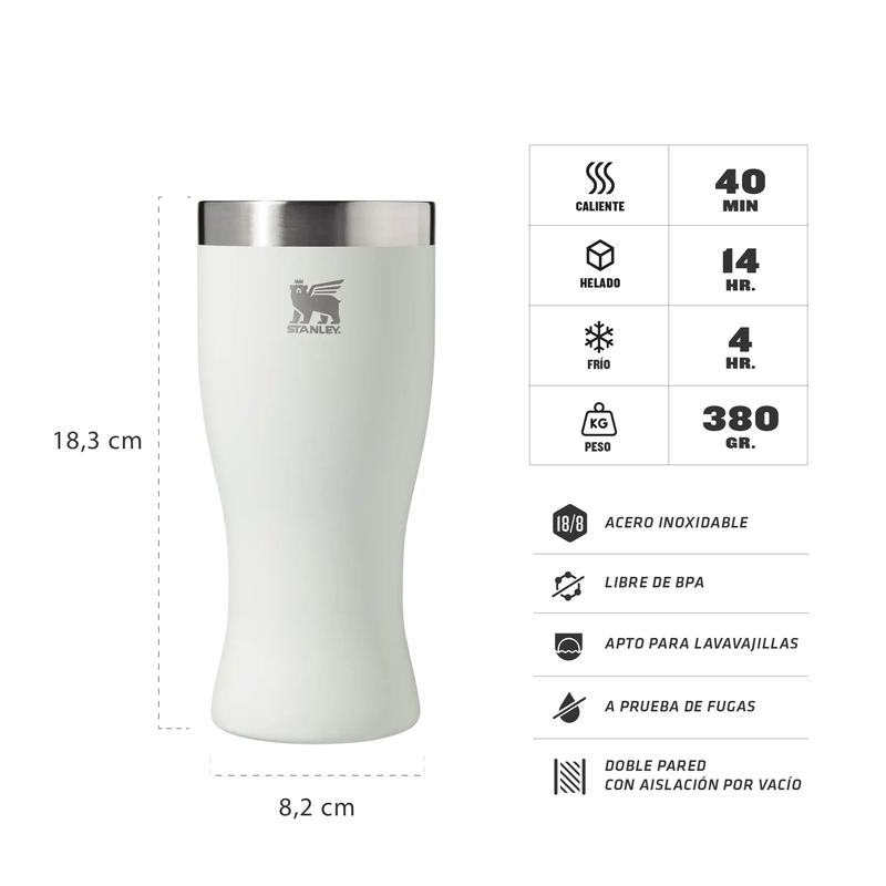 Stanley golden pilsner vaso/cerveza 443ml pale ston (10-11358-019 ) - Imagen 3