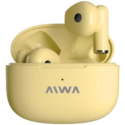 Aiwa ata-506a auricular bluetooth amarillo.