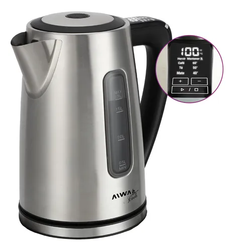 Aiwa awk-pvd1700 i pava control de temperatura digital 1.7l acero 2200 w - Imagen 4