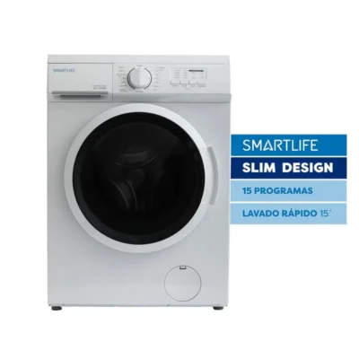 Smartlife sl-wmu06100w lavarropas carga frontal slim design 15p 6kg 1000 rpm