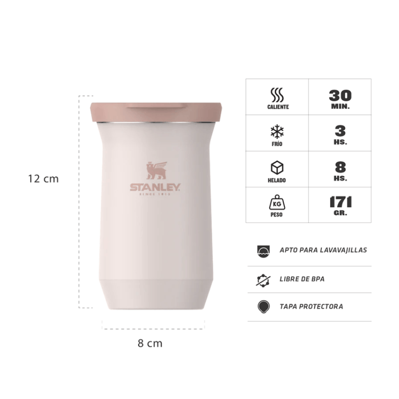 Stanley mate terere 200 ml rosa 12874-040. - Imagen 3