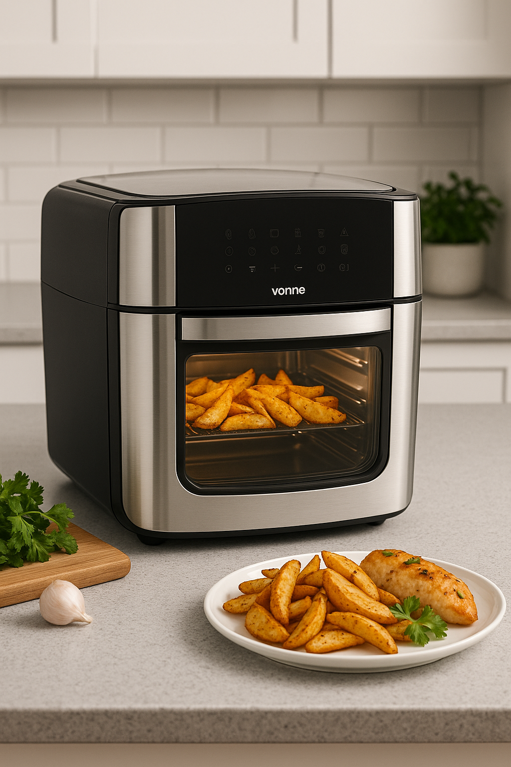 Vonne cfai-16ln horno con grill y freidora de aire sin aceite 16lts multifuncion. - Imagen 2