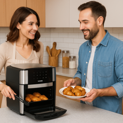 Vonne cfai-16ln horno con grill y freidora de aire sin aceite 16lts multifuncion.