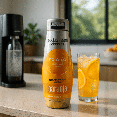 Sodastream soda mixer naranja 440ml rinde 9lts.
