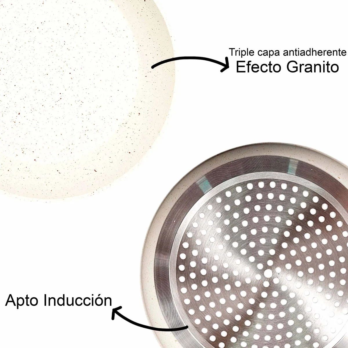 Carol sartén antiadherente 30" base de inducción (51430). - Imagen 3