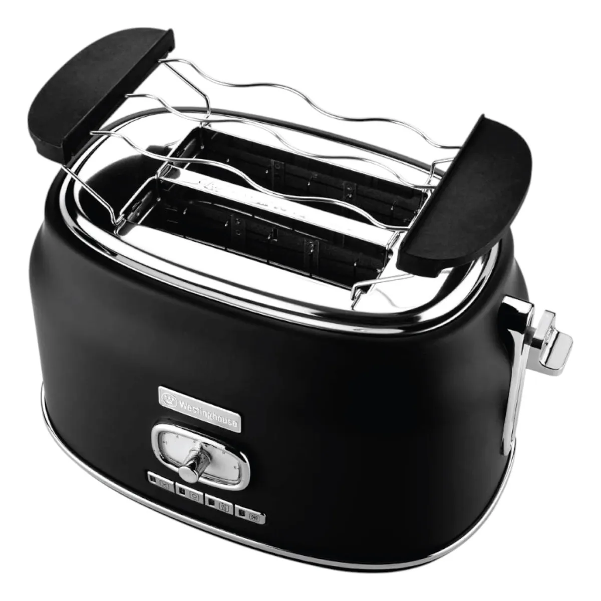 Westinghouse wh-tm800-03 tostadora retro negra. - Imagen 5