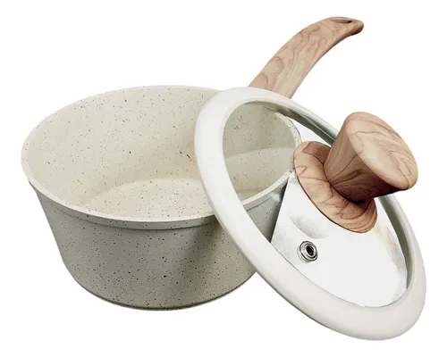 Carol cacerola antiadherente 16" base de inducción granito crema (6716). - Imagen 5