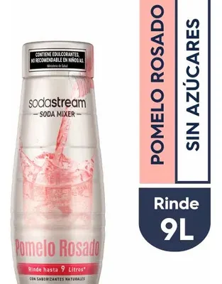 Sodastream soda mixer pomelo rosado 440ml rinde 9lts.