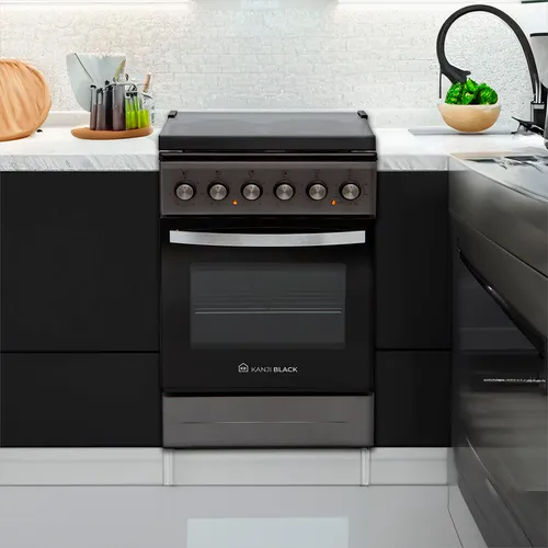 Kanji home kjh-ekg001v cocina eléctrica 50 cm kanjiblack gris 220v - Imagen 4