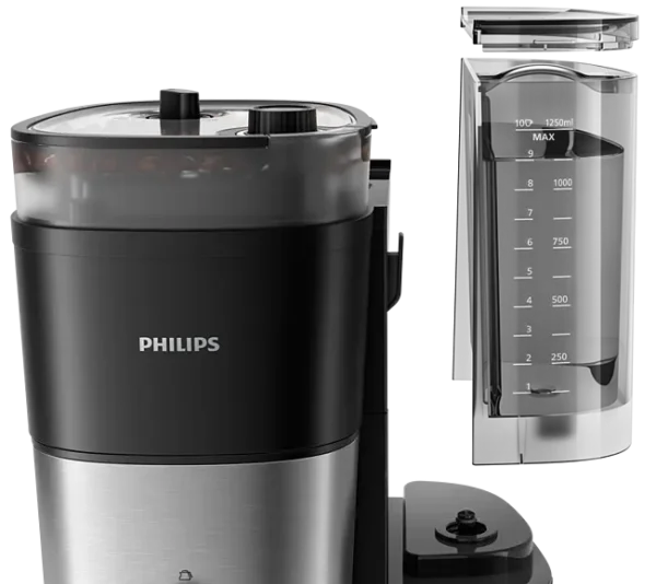 Philips hd-7900/50 cafetera digital con molinillo 1,2 l. - Imagen 6