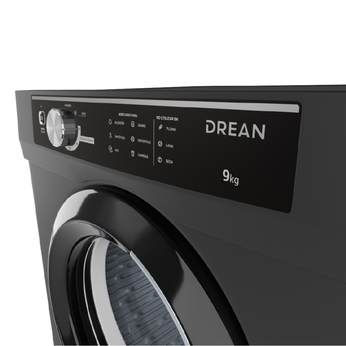 Drean sed090vgclo secarropa calor 9kg 1770w gris. - Imagen 5
