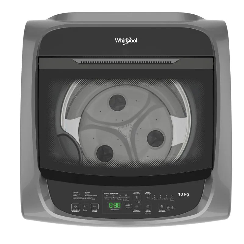 Whirlpool ww-10htbzwa lavarropas carga superior 12programas 10kg 740 rpm silver. - Imagen 5