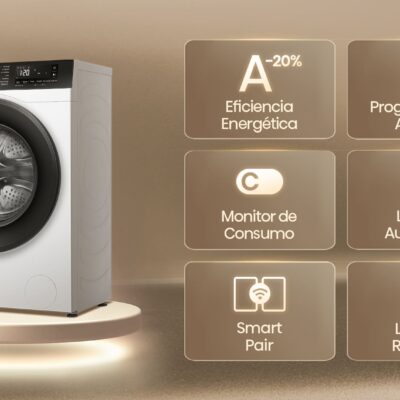 Hisense wf3s1043bw lavarropas inverter smart blanco 10,5 kg+1400 rpm