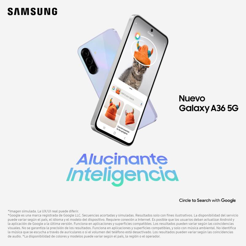Celular samsung a36 5 g black 8gb ram-256 gb almacenamiento 6.7"pantalla cámara 50+8+5 mp - Imagen 4