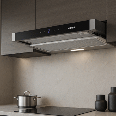 Vonne ccei-te60 campana telescópica extraíble digital color acero