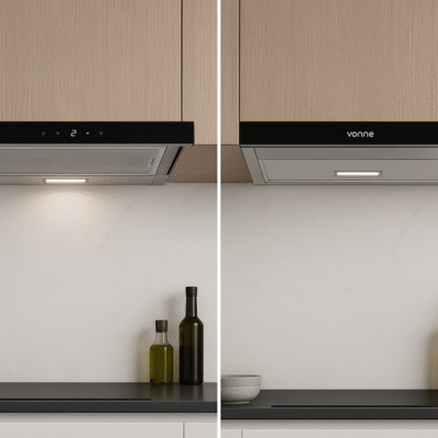 Vonne ccei-te60 campana telescópica extraíble digital color acero