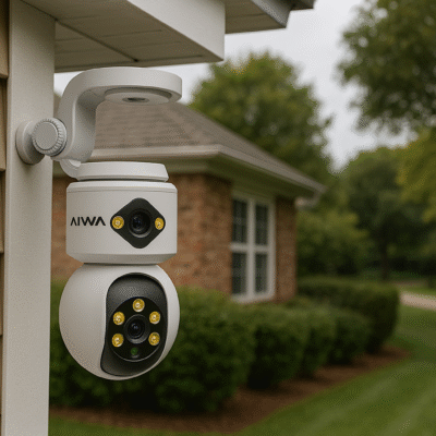 Aiwa aw-cam200in doble camara de seguridad interior wi-fi.