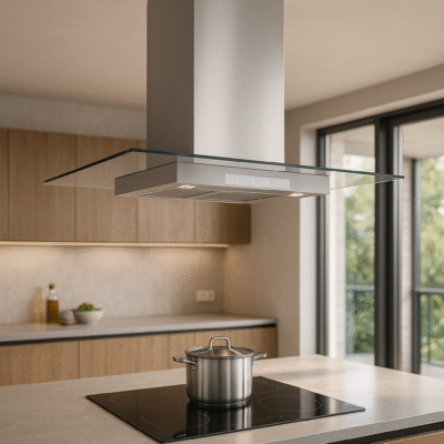 Vonne ccei-vi90 campana t-shape isla  90 inox-glass