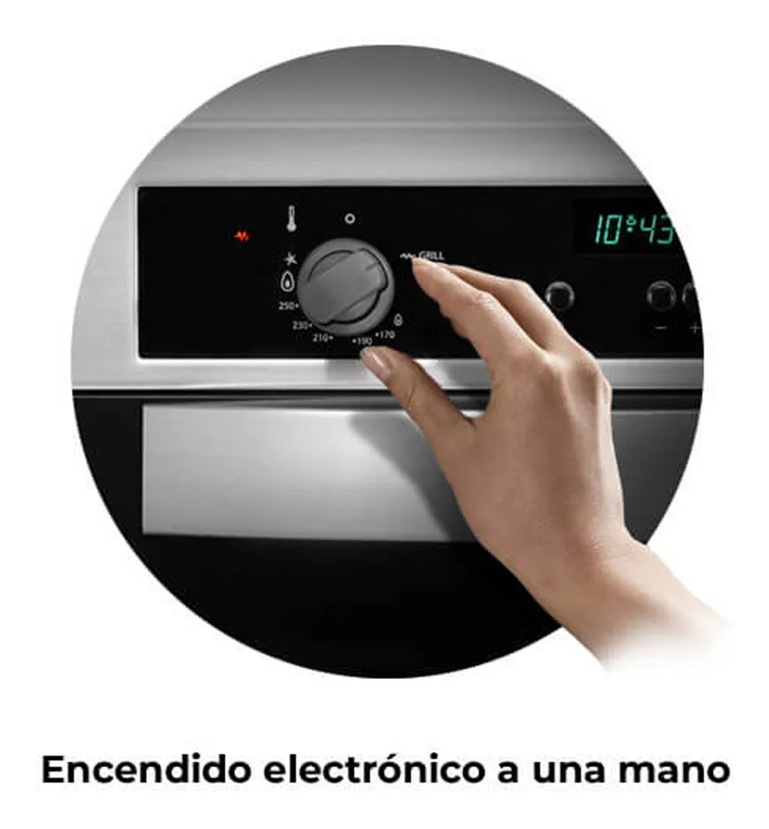 Longvie h-6900xt horno a gas con grill electrico touch acero - Imagen 6