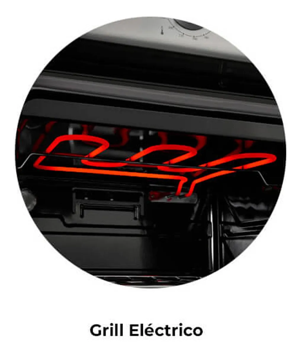 Longvie h-6900xt horno a gas con grill electrico touch acero - Imagen 5